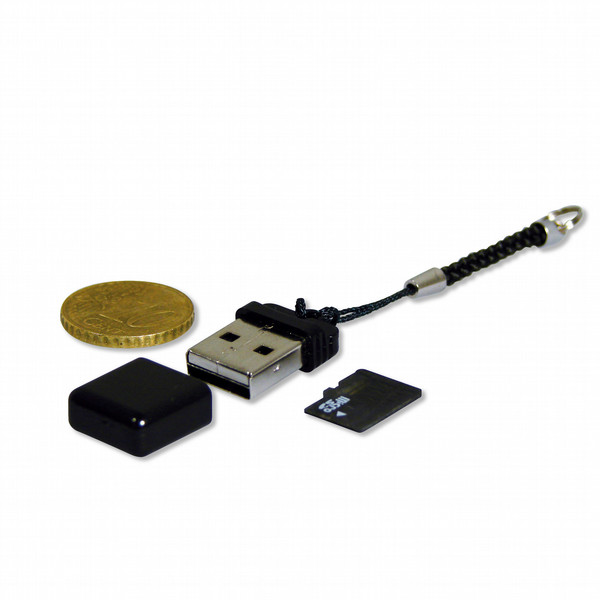 Eminent Micro SD Cardreader Черный устройство для чтения карт флэш-памяти