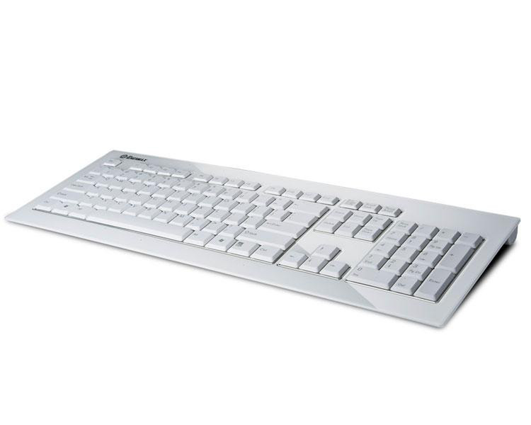 Enermax Acrylux Беспроводной RF QWERTZ Белый клавиатура