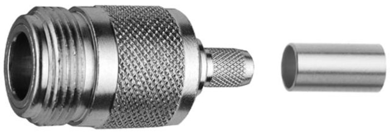 Telegärtner N Straight Jack Crimp G1 (RG-58C/U) solder/crimp coaxial connector