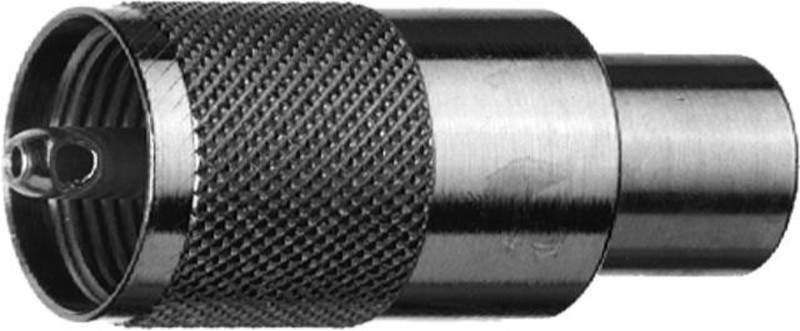 Telegärtner UHF Straight Plug G1 (RG-58C/U); G2 (RG-59B/U) insulator: POM coaxial connector