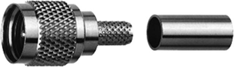 Telegärtner Mini UHF Straight Plug Crimp G1 (RG-58C/U) crimp/crimp Koaxialstecker