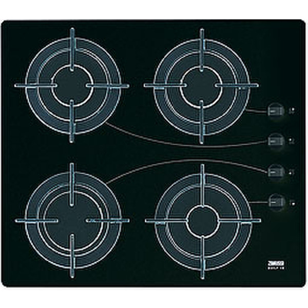 Zanussi ZGG 645 ICN Tabletop Gas hob Black