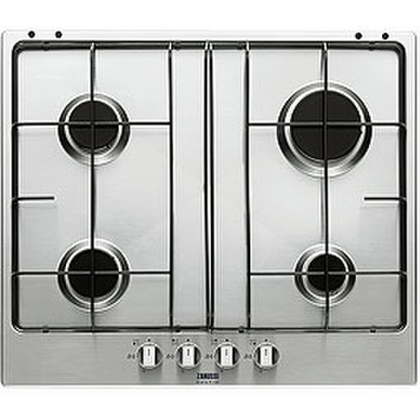 Zanussi ZGS 645 TX Настольный Gas hob Cеребряный плита