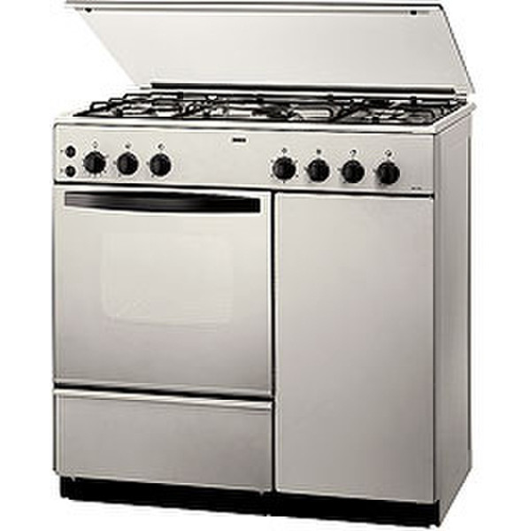 Zanussi ZCG 850 GX1 Freistehend Gaskochfeld Silber Küchenherd