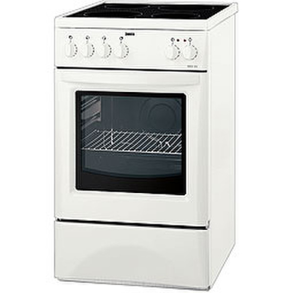 Zanussi ZCV 564 NW Freestanding Electric hob White cooker