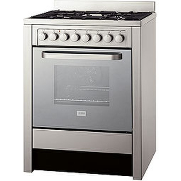 Zanussi ZCM 760 GX Freistehend Gaskochfeld Silber