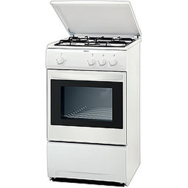 Zanussi ZCG 558 GW3 Freestanding Gas hob White cooker