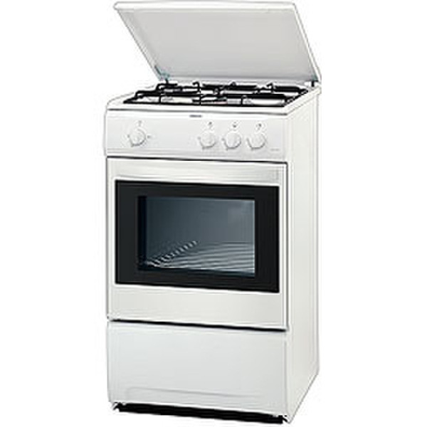 Zanussi ZCG 558 GW3 Freistehend Gaskochfeld Weiß Küchenherd