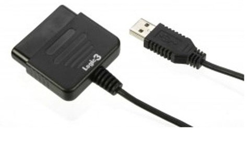 Logic3 PS2 PC Adaptor USB PS2 Black cable interface/gender adapter