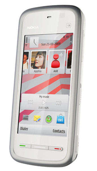 Nokia 5230 Single SIM Rot, Weiß Smartphone