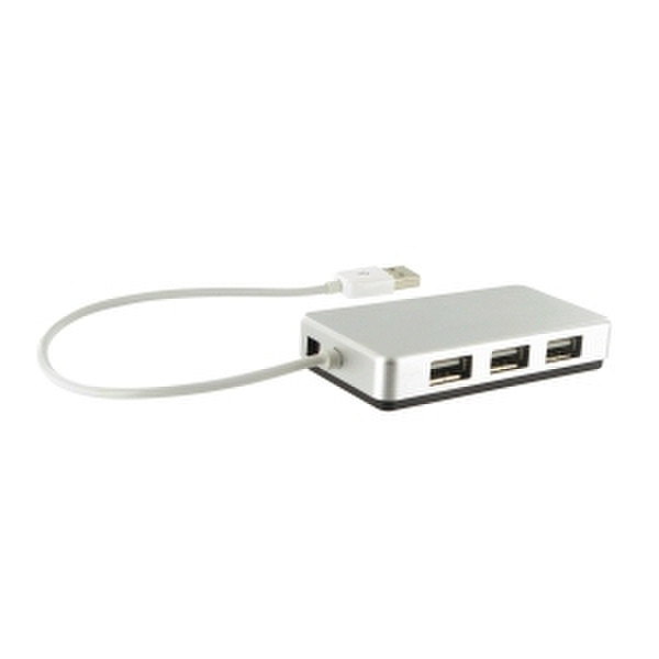 Artwizz 6-Port USB 2.0 Active Hub 480Mbit/s Silber Schnittstellenhub