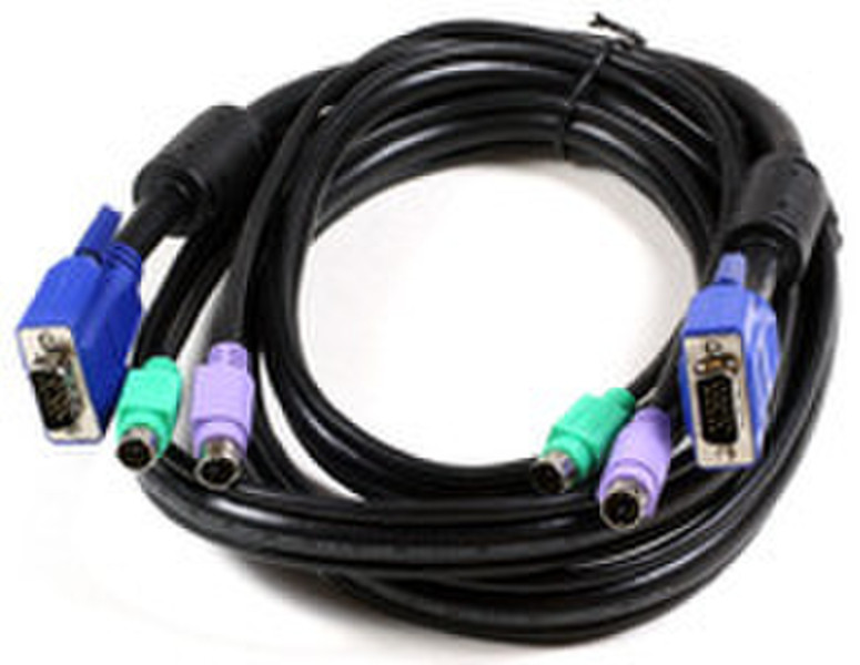 Microconnect PC99A018-9 1.8m Schwarz Tastatur/Video/Maus (KVM)-Kabel
