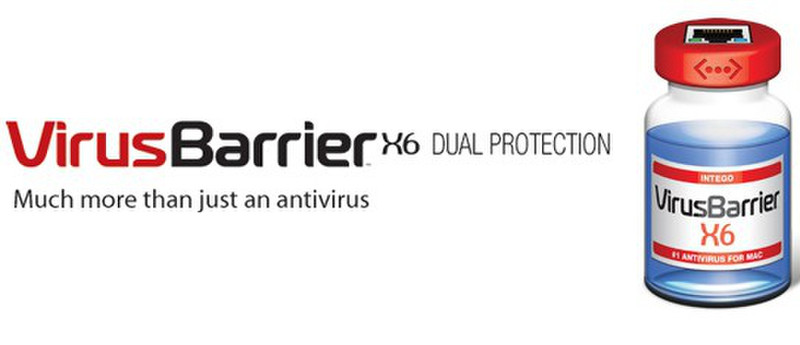 Intego VirusBarrier X6 Dual Protection, Upgrade, 2u, 1Y