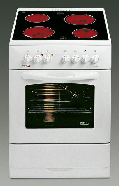 Fagor 3CF-4 V Freistehend Ceramic hob Weiß