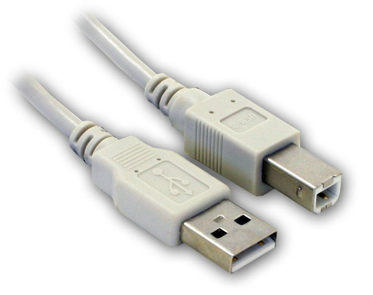 Netlock Cable USB 2.0 A-B 2m 2м USB A USB B Белый кабель USB