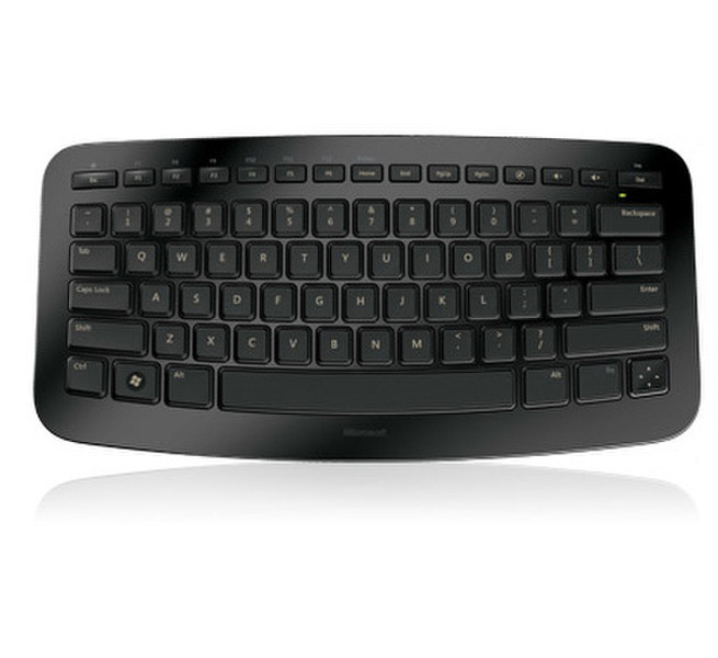 Microsoft Arc Keyboard, BE Bluetooth AZERTY Черный клавиатура