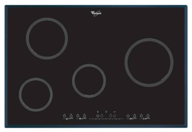 Whirlpool ACM 707/BA Встроенный Electric hob Черный