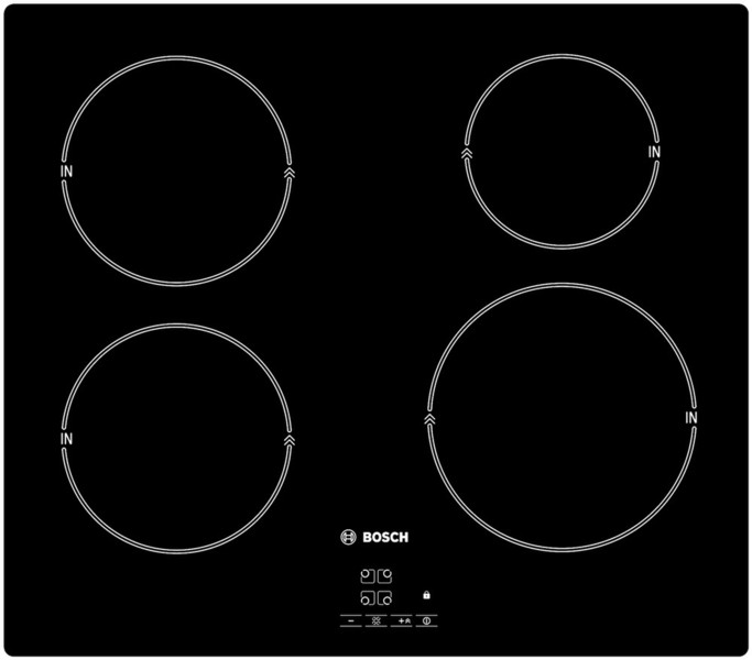 Bosch PIE640Q01E Встроенный Induction hob Черный плита