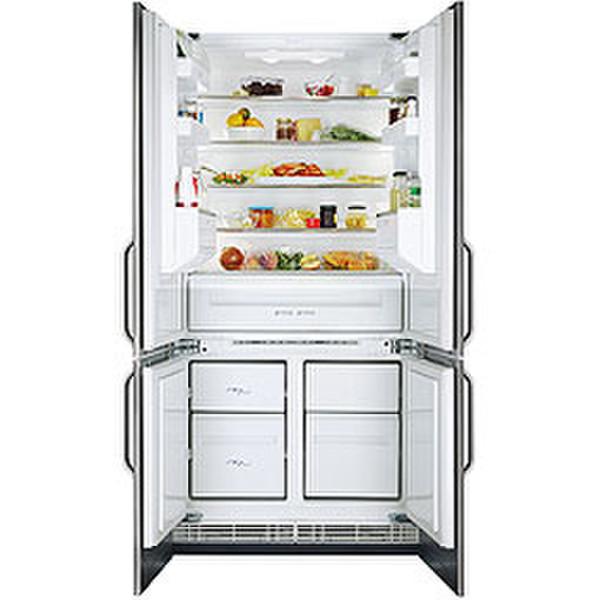 Zanussi ZJB 9476 X Built-in Silver side-by-side refrigerator