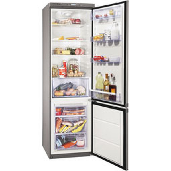 Zanussi ZRB 939 NX Отдельностоящий Cеребряный холодильник с морозильной камерой