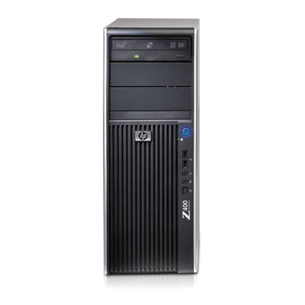 HP Z400 6-DIMM 475W 85% Efficient Chassis Mini-Tower 475Вт Черный, Cеребряный системный блок