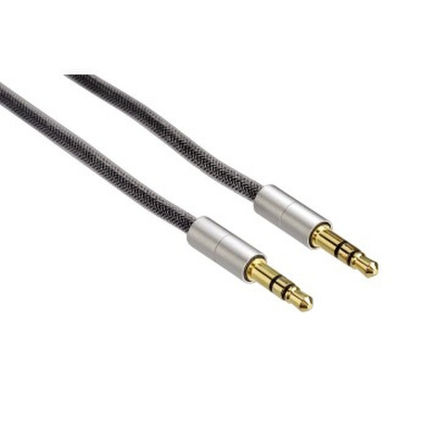 Hama 00080868 0.5m 3.5mm 3.5mm Silber Audio-Kabel