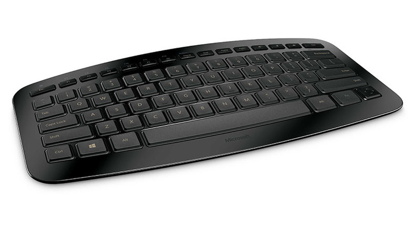 Microsoft Arc Keyboard Беспроводной RF Буквенно-цифровой Английский Черный клавиатура