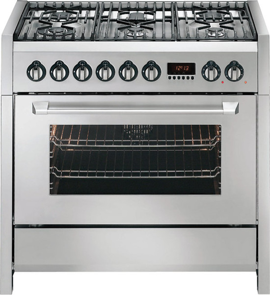 De Dietrich DCM690XE Отдельностоящий Gas hob Cеребряный кухонная плита