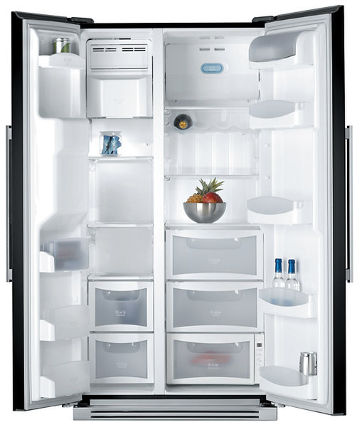 De Dietrich DKA866M freestanding 504L Black side-by-side refrigerator