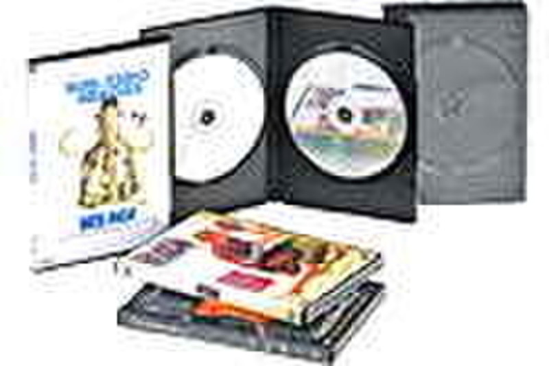 Aquip DVD Case 2Disks Schwarz