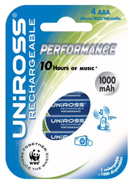 Uniross U0149648 1000mAh rechargeable battery