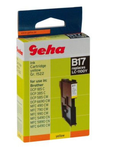 Geha B17 yellow ink cartridge