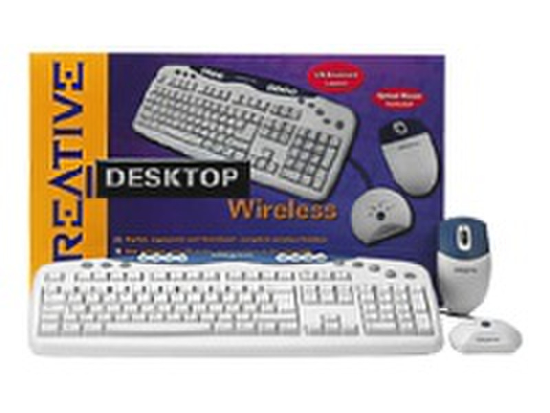 Creative Labs Wless Opt Mouse+Keyboard Qwerty RF Wireless QWERTY keyboard