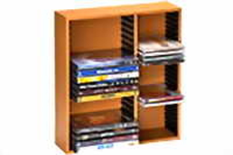 Aquip CD & DVD Storing Wood Brown optical disc stand