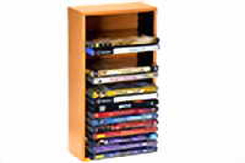 Aquip DVD Storing 20 Wood Brown optical disc stand