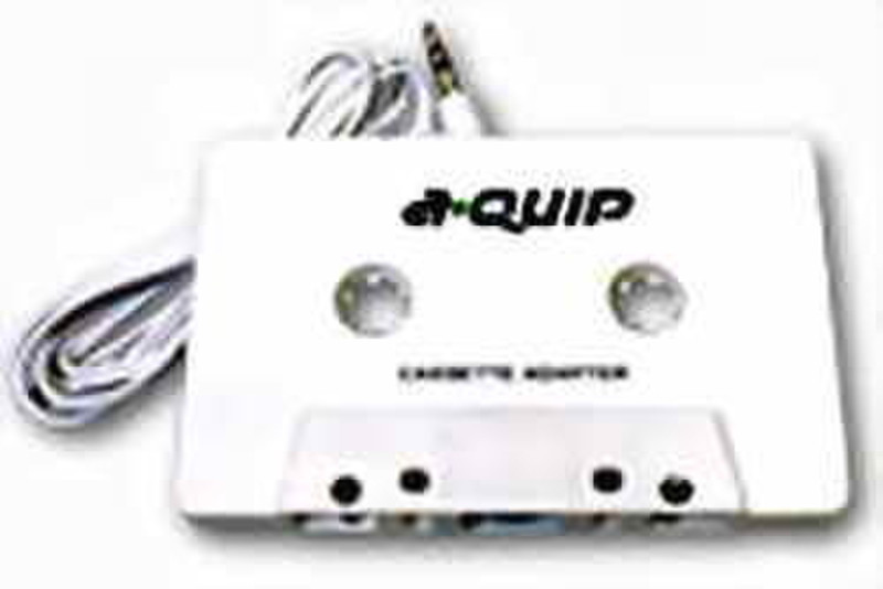 Aquip Audio Cassette Adapter Weiß Kabelschnittstellen-/adapter