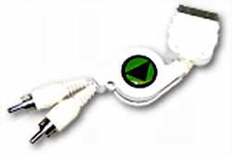 Aquip iPod Adapter Cable iPod 2 x RCA White cable interface/gender adapter