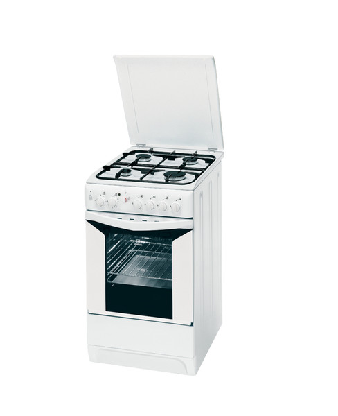 Indesit K3G21S(W) Freistehend Gaskochfeld Weiß