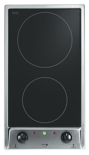 Fagor 2MF-2V X Встроенный Ceramic hob Cеребряный