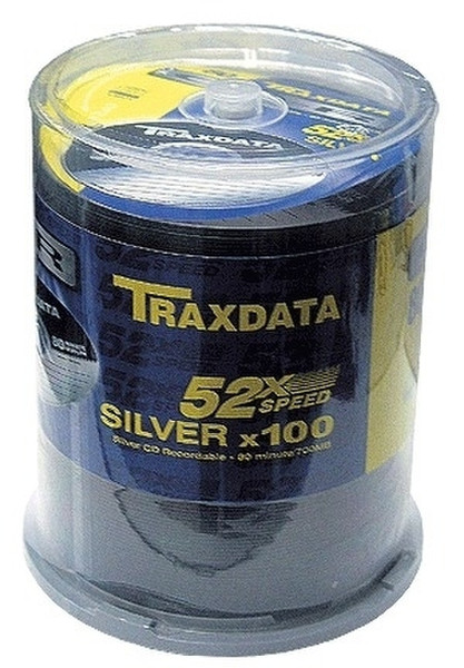 Traxdata CD-R 52x 100pk + CD/DVD Cleaner CD-R 700МБ 100шт