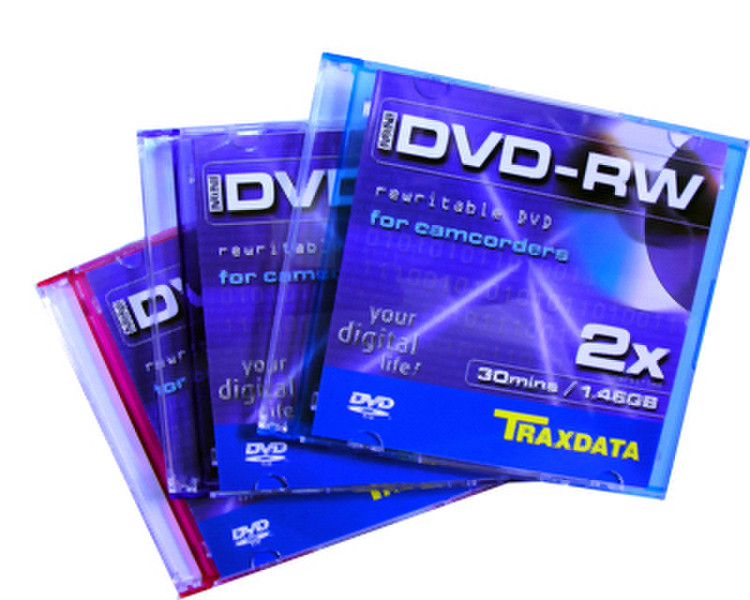 Traxdata DVD-RW 8cm 1.46GB DVD-RW 1Stück(e)