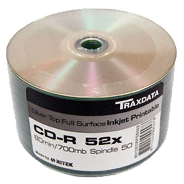 Traxdata CD-R Printable CD-R 700MB 50Stück(e)