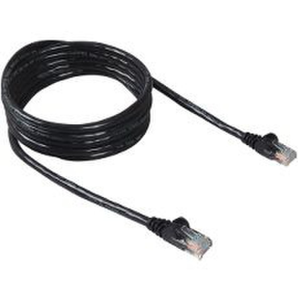 TE Connectivity LAN Cat.6 UTP 1m Black networking cable