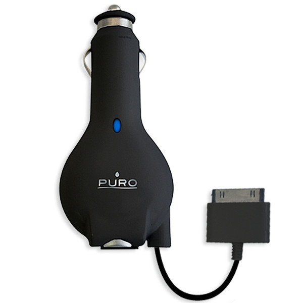 PURO Car Charger USB Черный зарядное для мобильных устройств