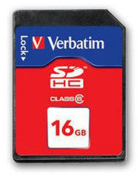 Verbatim SecureDigital SDHC Class 6 16GB 16GB SDHC memory card
