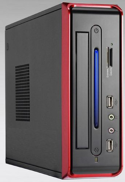 Linkworld 820-01B-C2256 Low Profile (Slimline) 65W Black,Red computer case