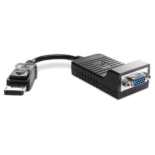 HP DisplayPort -> VGA Adapter 0.2m DisplayPort VGA (D-Sub) Schwarz