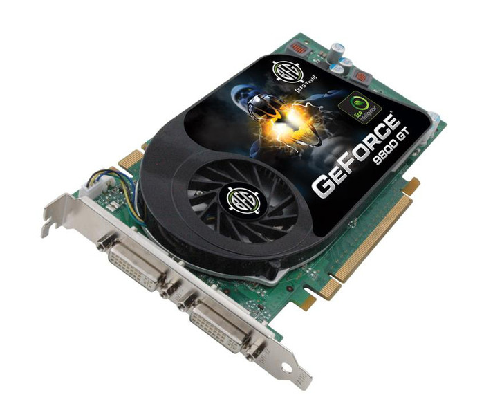 BFG Tech NVIDIA GeForce 9800 GT 512MB PCIe 2.0 with EcoIntelligence Low Power Design GeForce 9800 GT GDDR3
