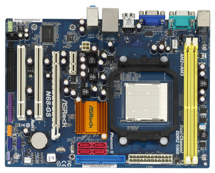 Asrock N68-GS Разъем AM3 Микро ATX материнская плата