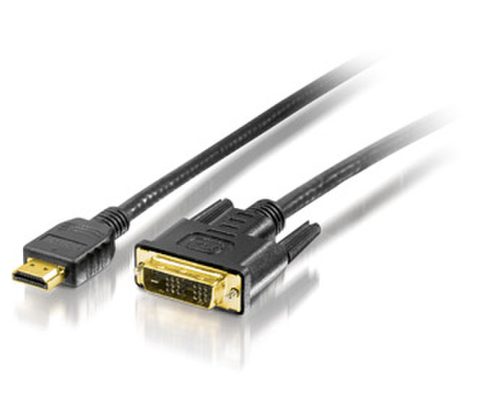 Equip HDMI Adaptercable 1.3b 3м HDMI DVI-D Черный